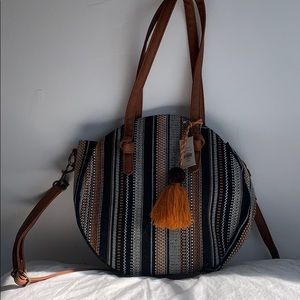 Francescas Striped Circle Purse